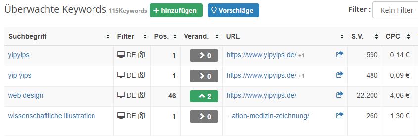 Keyword Ranking Seobility