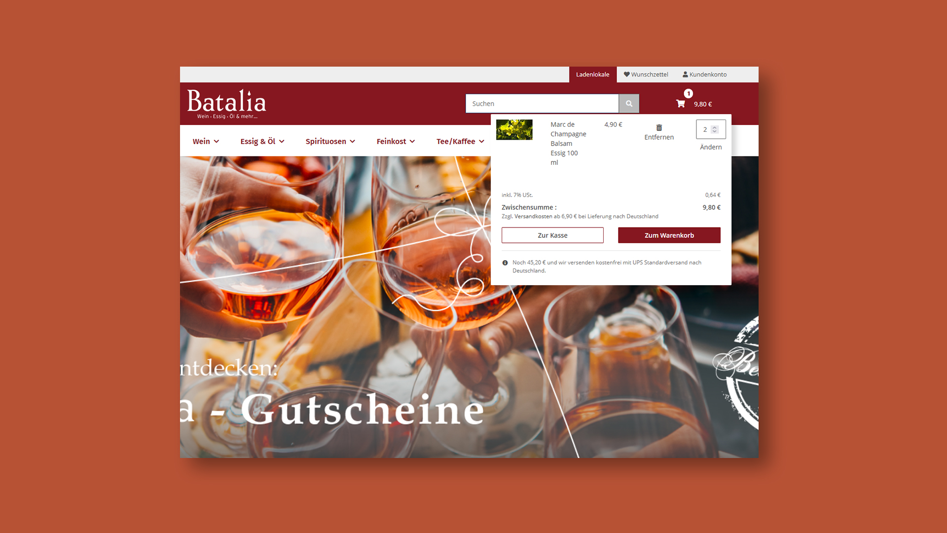 Batalia Website Hintergrund Weingläser anstoßen