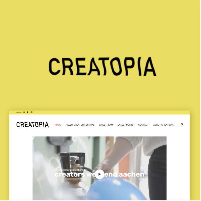 CREATOPIA Website Portfolio