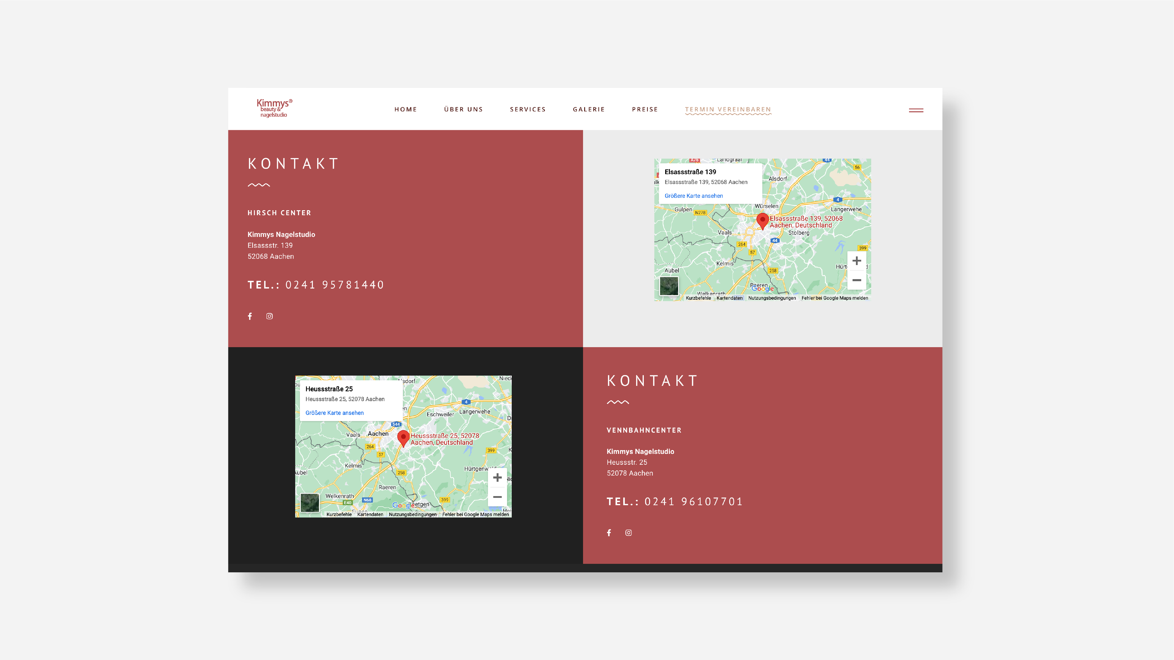 Kimmys Nagelstudio Website Kontakt Anfahrt