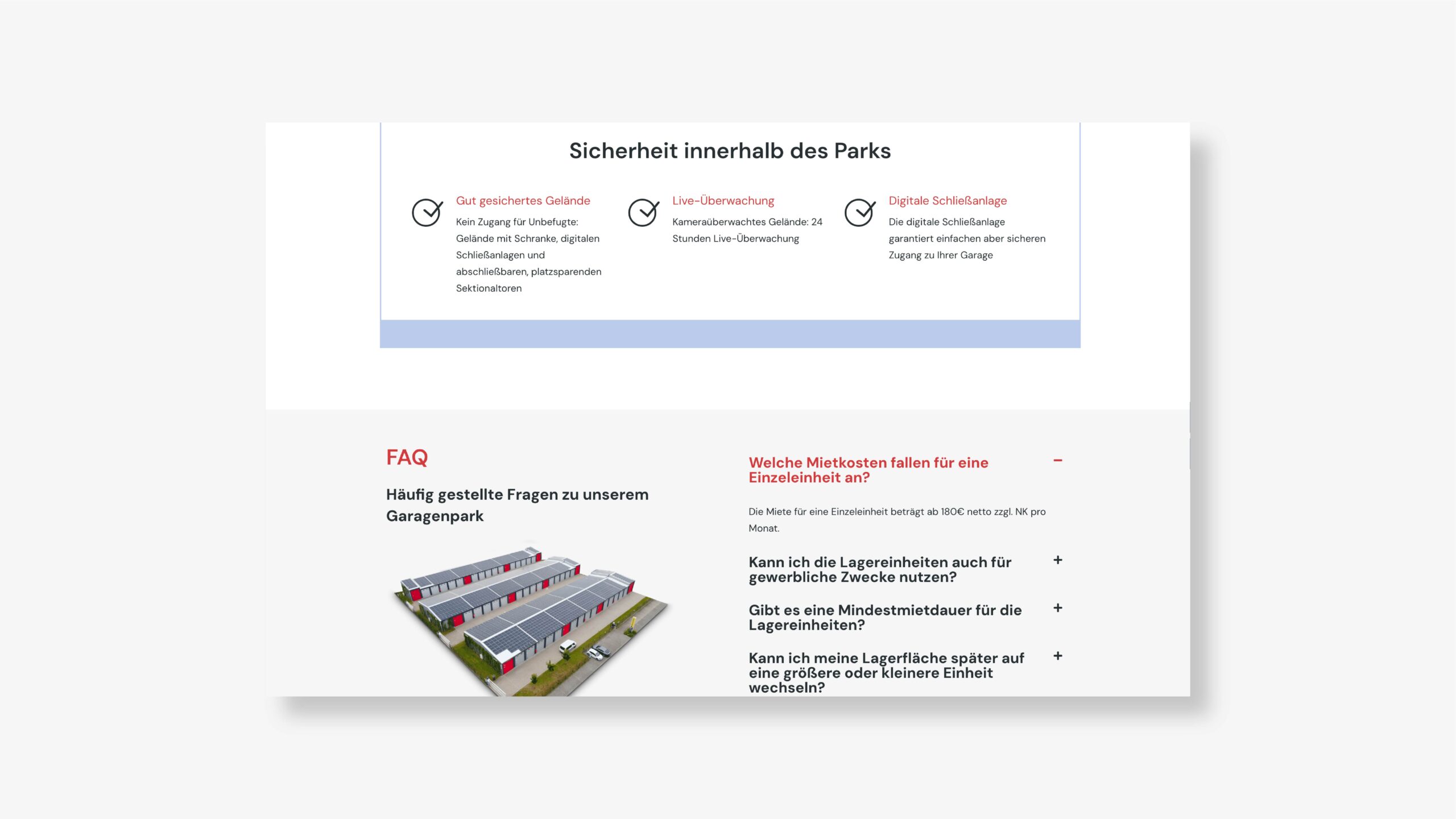 Webdesign Eschweiler - Garagenpark Eschweiler