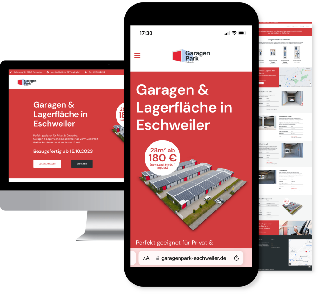 Webdesign Eschweiler - Garagenpark Eschweiler