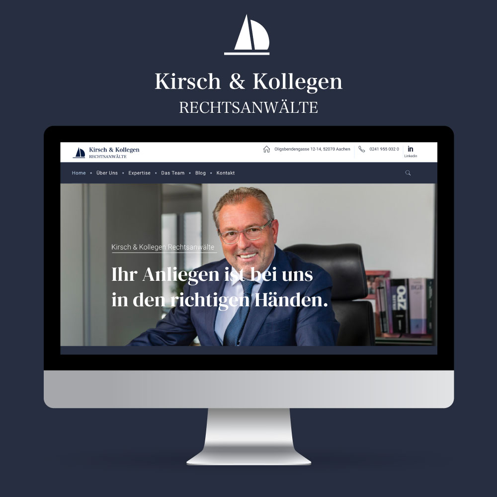 Webdesign Kirsch und Kollegen auf Desktop