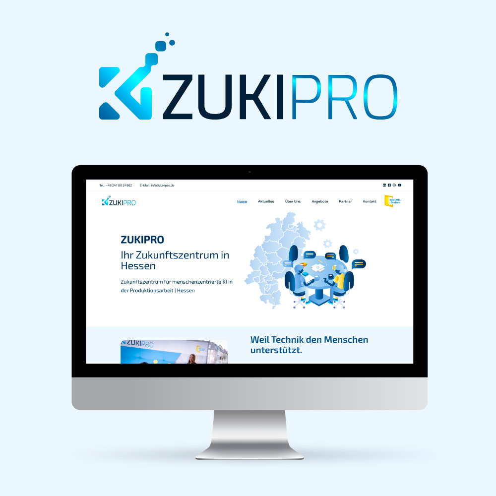 ZUKIPRO Webdesign Desktop